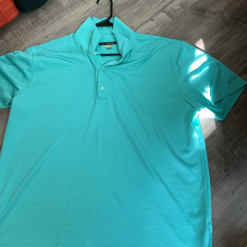 Greg Norman Collection Turquoise Polo Shirt